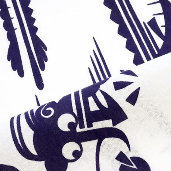 Dyeing Anbo Tenugui Hand Towel Zodiac Infinite Dragon Authentic Dyed Cotton Made in 35cm x 100cm "2024 Purple" 100% Tokuoka, Japan,