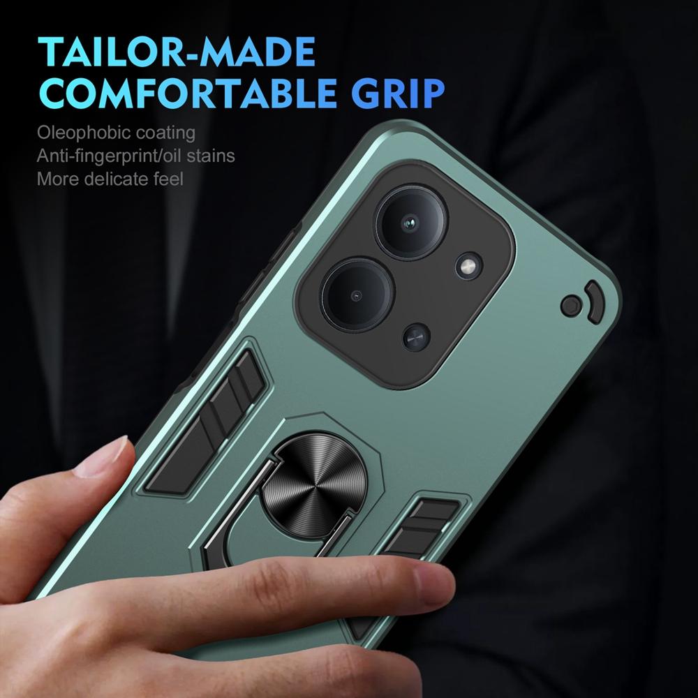 Etui pancerne odporne na wstrząsy z magnetycznym uchwytem pierścieniowym dla Xiaomi Redmi 15C 4G dla Redmy 15C 15 C Redmi15C Ochrona aparatu Fundas