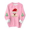 Ladies' Casual And Fashionable Round Neck Top With Christmas Print Hooded T-shirt Long Sleeved Sweatshirt
