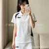 Unisex Quick-Dry Breathable Badminton Tennis Polo Shirt With Contrast Collar Short Sleeve Sport Top