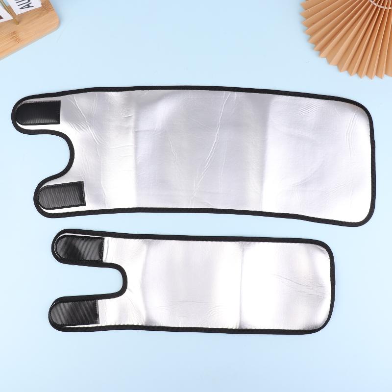 1 Pair Unisex Adjustable Sauna Thigh Sweat Bands - Shaping Leg Sleeves For Swelling Reduction, Sports Fitness Leg Protectors