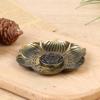 1Pcs Home Room Decoration Flower Shaped Metal Incense Burner Craft Ornament For Spa Yoga Meditation Accessories