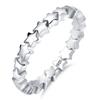 Fashion  Sterling Silver Stackable Party Finger Rings for Women Wedding Compatible with Original  Birthday Gift