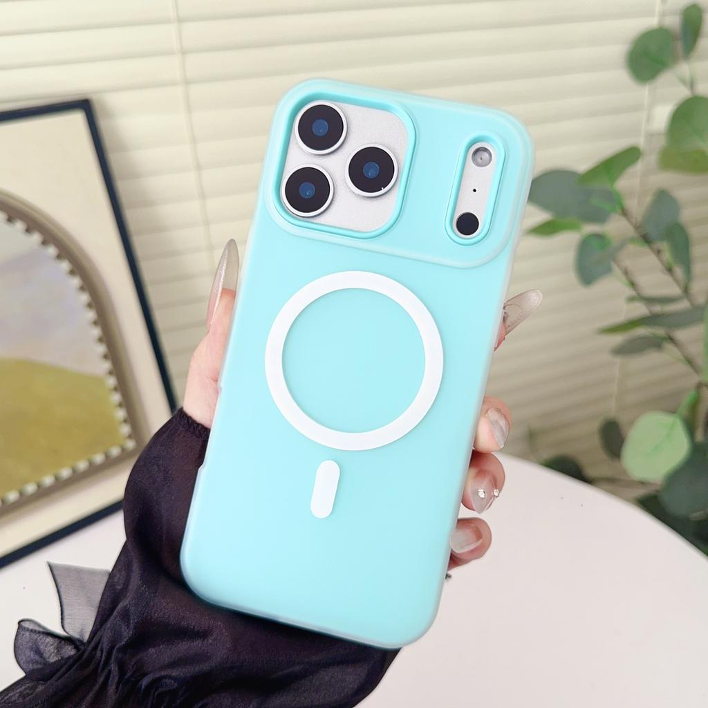 For iPhone 17 Pro Max Jelly Magnetic Shockproof Matte Soft Silicone Cover For iPhoneAir iPhone 16E 16 15 Plus 14 13 12 Pro Max