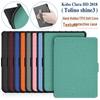 Compatible Kobo Clara HD Linen Texture Protective Leather Case for 2018 Model & Tolino Shine 3