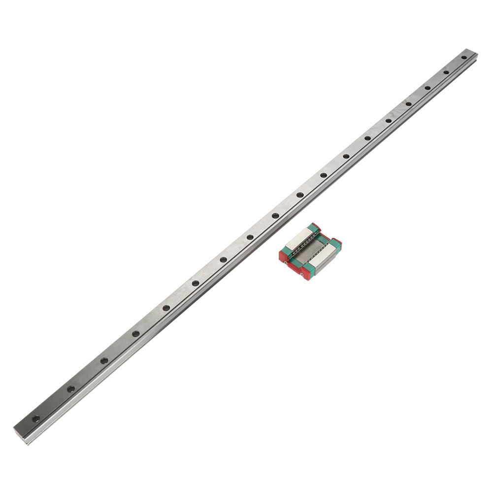 1pc LML12B Miniature Linear Rail Guide 12mm Width   Slide Block (450mm)