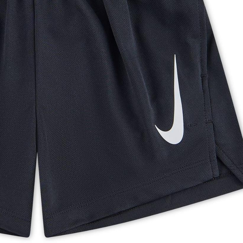 Nike Dri-Fit Multi Quick-Dry Sports Casual Comfortable Skin-Friendly Shorts Kids Shorts Black Silver HJ3787-010