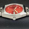 JAPAN MENS GENUINE VINTAGE CITIZEN AUTOMATIC 8200 RED COLOR DIAL WATCH a500239-2 R151b-a500239