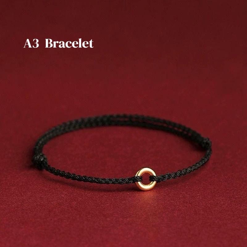 Minimalist Hand Woven Red Rope Anklet 1Pcs Safety Buckle Bracelet for Beach Vacation Summer Wear Jewelry