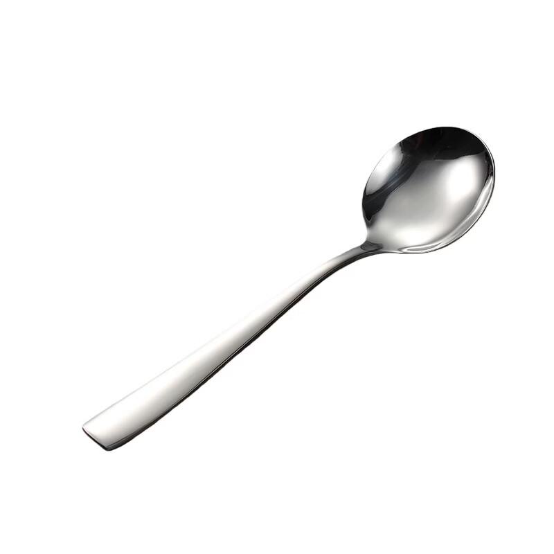 Qianxing Stainless Steel Square Handle Round Spoon