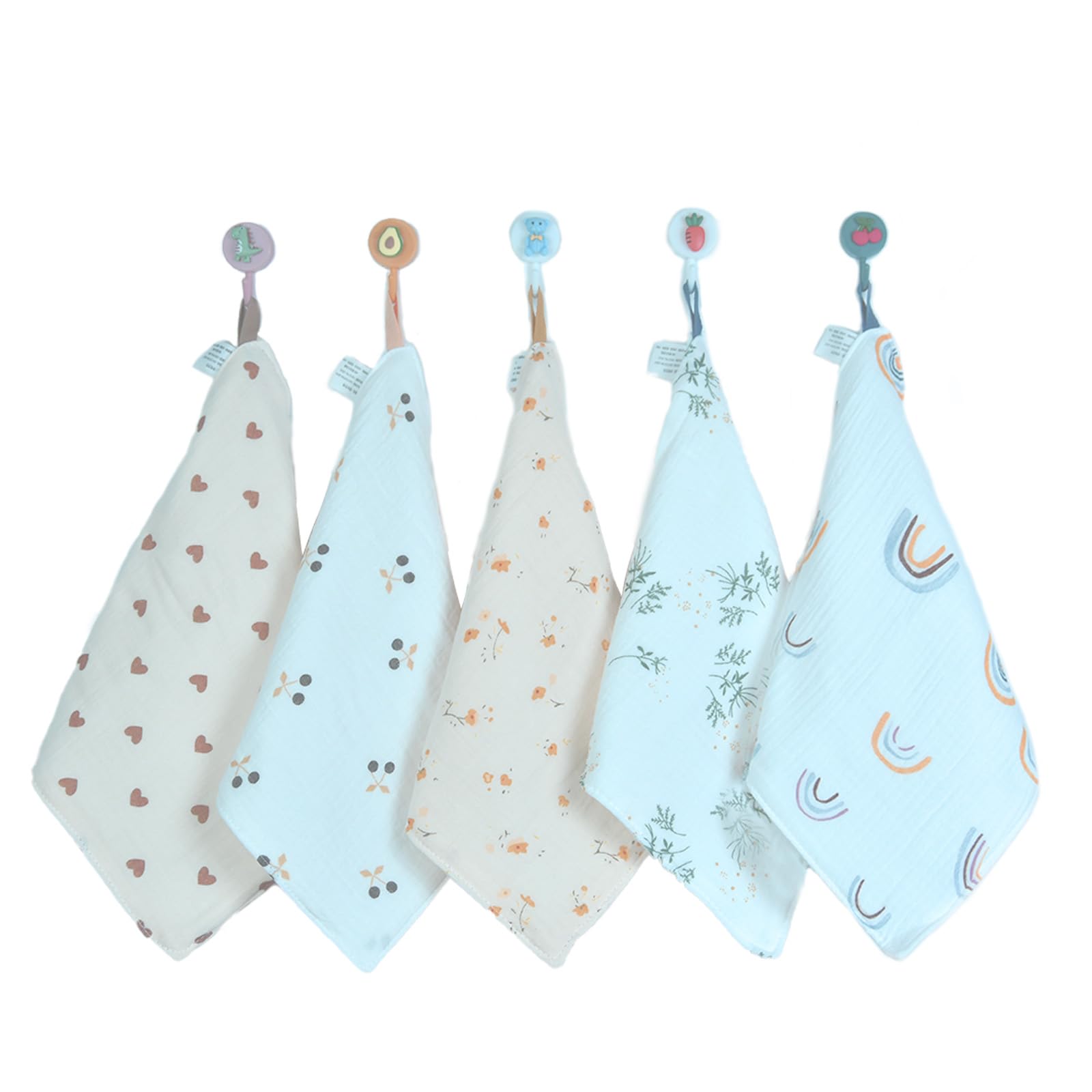 

HAYAHARU Gauze Baby Gauze Gauze Soft Baby Bath Bath Baby Shower Stylish Gifts 5 Handkerchiefs, Towels, 6-Layer Bibs, 100% Cotton, Towels, Gauze,