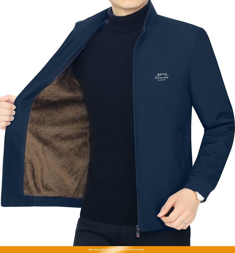 Men's Midlife Spring/Fall Stand Collar Jacket