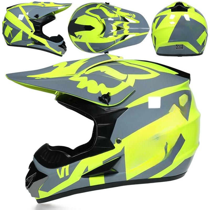 Four Seasons Motorcycle Off-road Helmet for Men and Women, Electric Bike Helmet, Mountain Bike Off-road Helmet, Racing Speed Descent Pedal