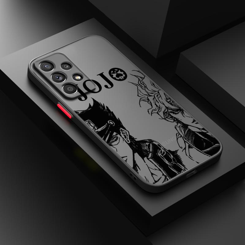 

JOJO аниме милый для Samsung A91 A71 A51 A42 A41 A31 A21S A14 A04 A13 A12 A11 Lite матовый полупрозрачный чехол для телефона Samsung A51 4G