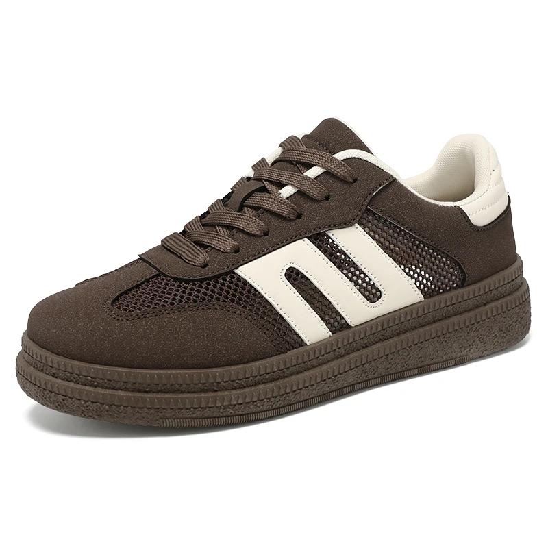 

Женская кожаная повседневная обувь на платформе, спортивная теннисная женская обувь для женщин, тенденции, роскошные дизайнерские брендовые модные уличные туфли 35