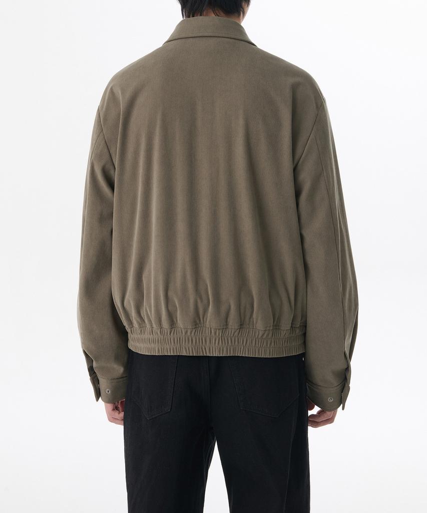 Musinsa Standard 14W Corduroy Minimal Blouson Jacket [Taupe Beige]
