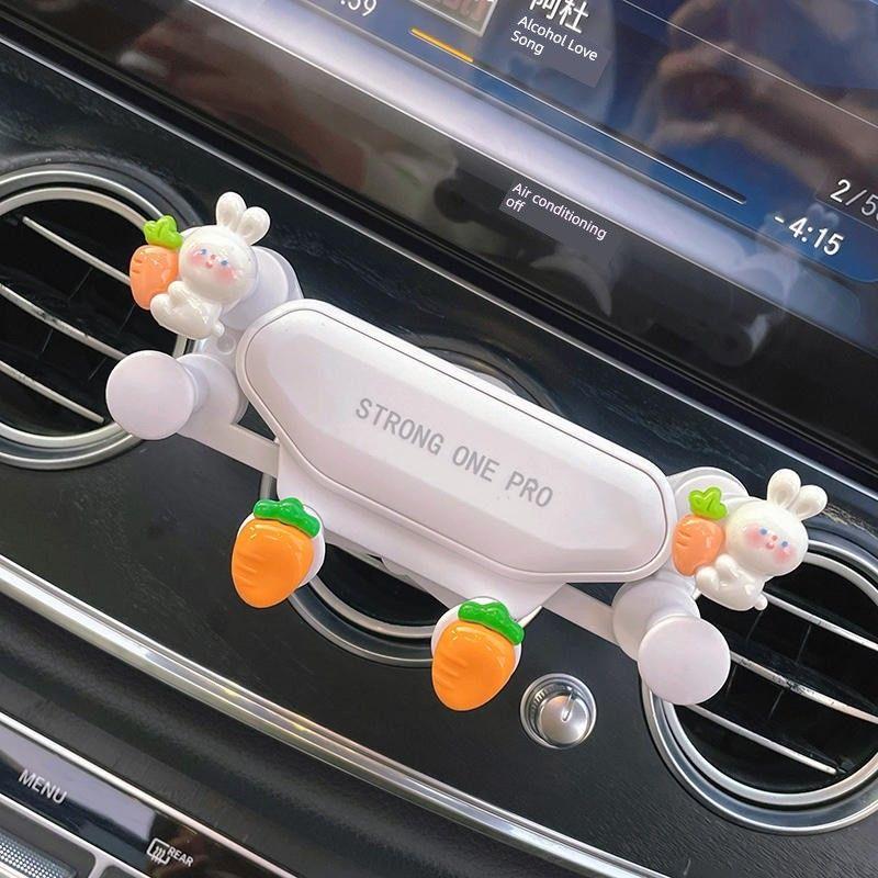 Cute Mobile Phone Car Mount for Women 2024 New Model a High-End Gravity Car Navigation Holder Fixed Car Mount