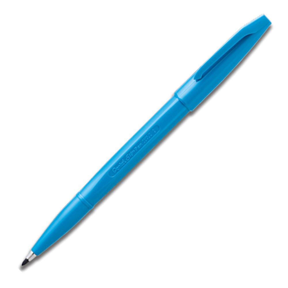 Pentel Sign Pen Sky Set of 10 Water-Based S520-SD Blue,