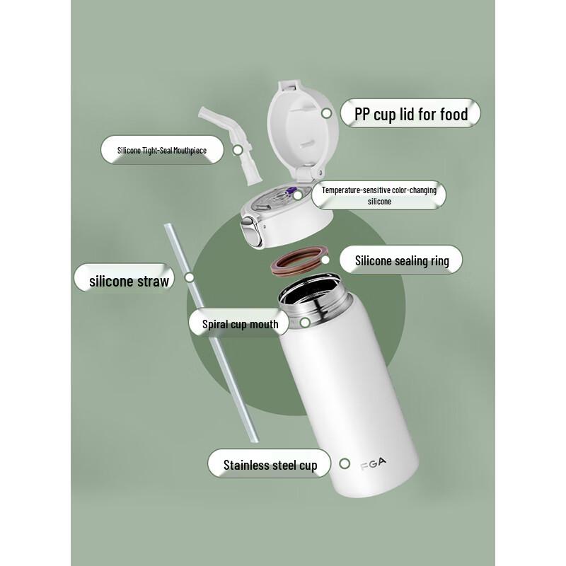 Fuguang 480ml Portable Insulated Straw Tumbler