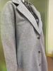 2024 Women's Autumn/Winter Long Sleeve Woolen Overcoat with Turn-Down Collar