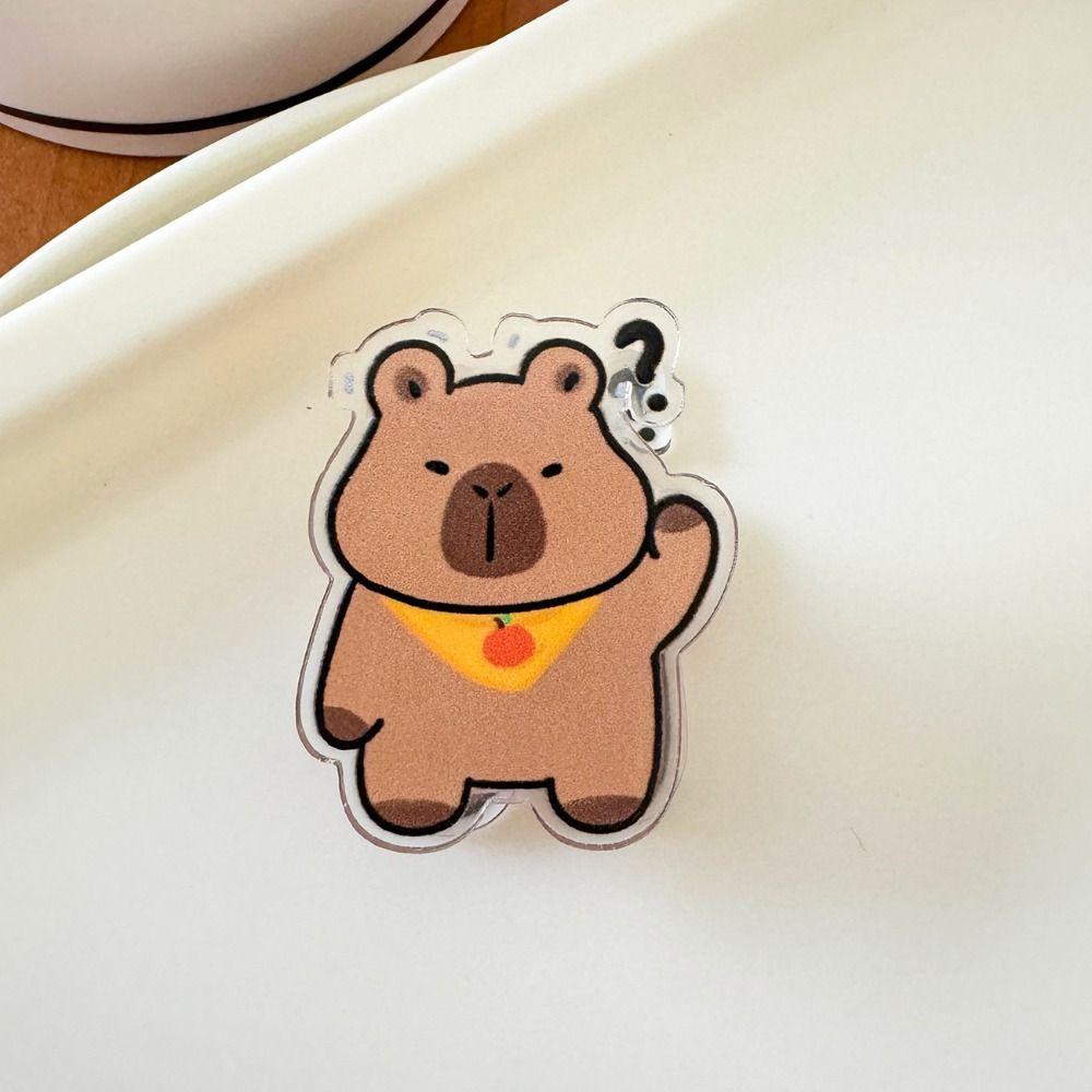 

Creative Cute Paper Clip Lovely Binding Sealing Clamp Photo Clip Capybara Acrylic Clip Student 7