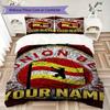 Custom Name FC Union Berlin Pattern Bedding uilt Set uilt Cover Pillowcase Home Decoration Birthday Gift (1*duvet cover+2*pillowcase without core)