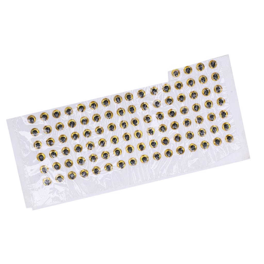 100Pcs Fish Eyes 4mm   3D Round Soft   Lightweight Delicate Fishing Lure Eyes