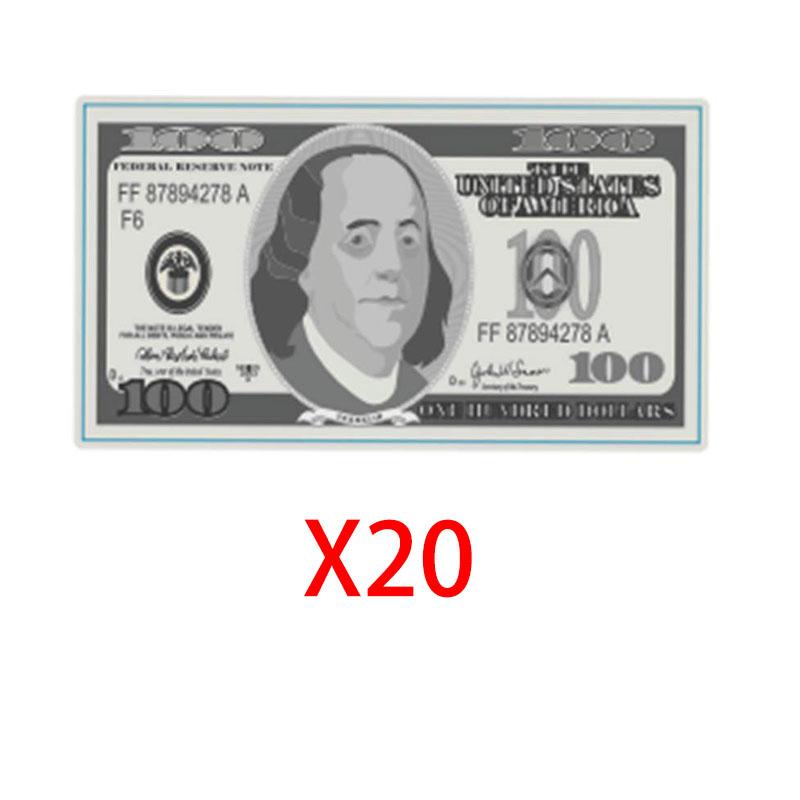 

20 Pack 100 Dollar Bill Cupcake Toppers Dollar Sign Cupcake Toppers Money Theme Decorations for Anniversary Wedding Birthday