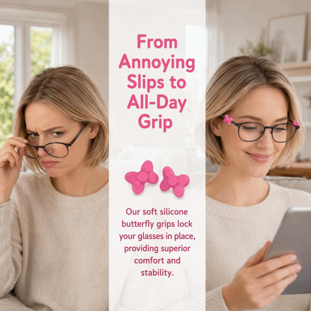 2Pcs Anti-slip Eyeglass Frame Decor Soft Silicone Eyeglass Ear Hooks Glasses Ear Grips  Daily Wear