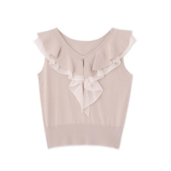 [JILL by JILL STUART] [Pre-order: Expected arrival: Late March - Early April] Ruffled Frill Knit