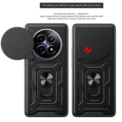 Ochranný kryt fotoaparátu pro Realme 12 5G Realme 12 Pro + Realme12 Pro Plus Pancéřovaný hybridní kryt s kroužkem