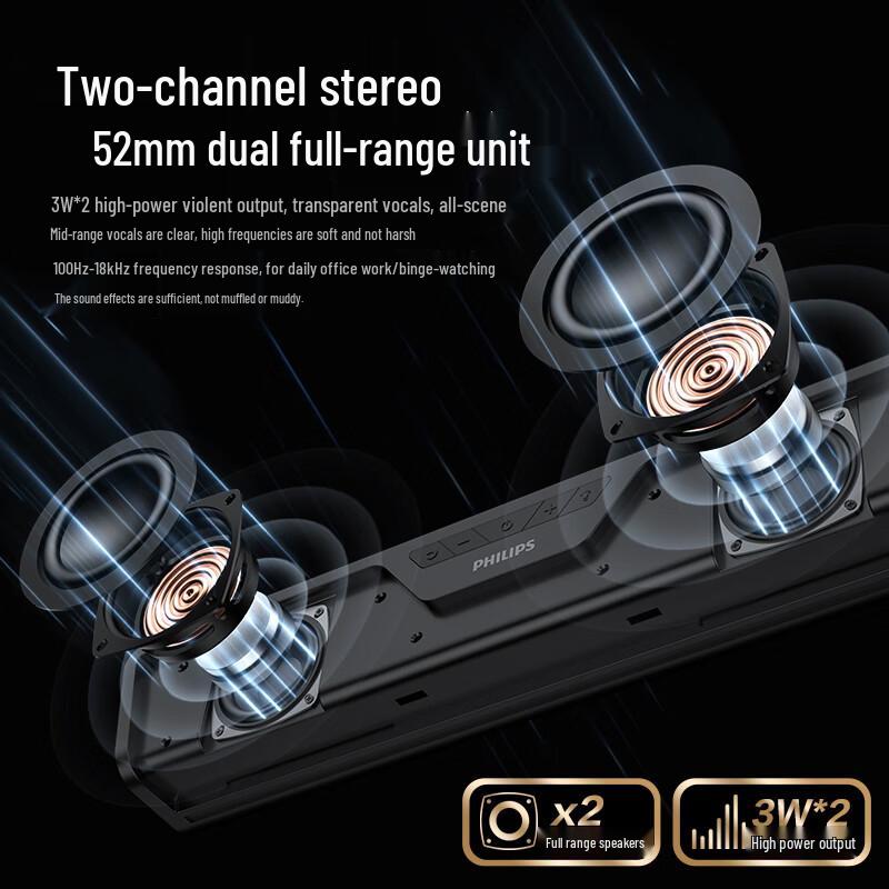 Philips Bluetooth Gaming Desktop Speakers