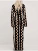 Frauen Gestreiftes Gestricktes Kleid Elegante Oansatz Flare Lange Hülse, Figurbetontes Kleid Damen Mode Streetwear Party Kleider