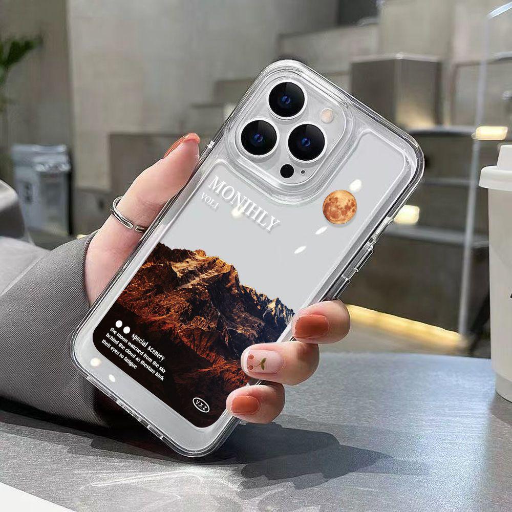 Japan and Korea Yunhai is suitable for iPhone17pormax mobile phone case 16pro Apple 15/14 simple 13 all-inclusive fine holes