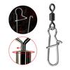 10Pcs Fishing  Swivels Duos Lock Balls Bearing Swivels Quickly Change Swivels Fishing Tackle For Saltwater Freshwaters