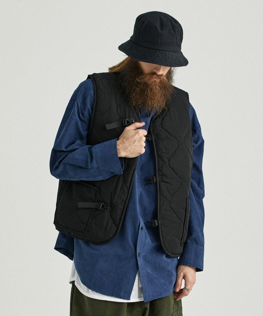 Cargobros Cb Quilted Padded Vest (Black)