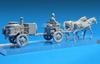 Miniart 1/35 scale Soviet Field Kitchen 2KP-42 with 2 Draft Horses MA35057 Plastic Model