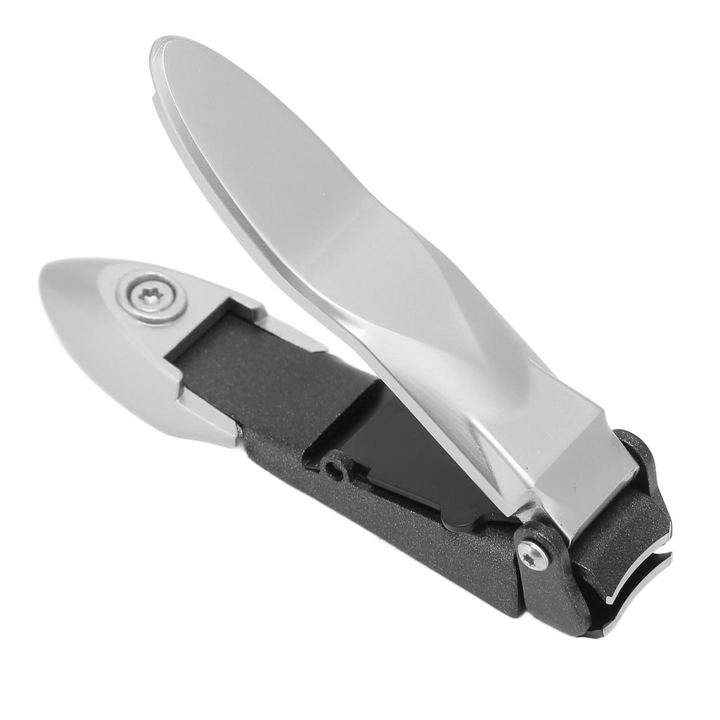 Nail Clipper Men Women Portable Stainless Steel Fingernail Toenail Clipper Cutter with PU Leather Sheath