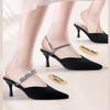 1 Pair Of Anti Drop Shoelaces, No Need To Install, Elastic Fixing Straps With Drills, Suitable For Women's High Heels