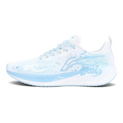 Li Ning Wuyue Mesh, Textil Freizeit Training Langstreckenlauf Stadtverkehr Laufschuhe Unisex Blau Weiß ARST003-1(Team1829-)
