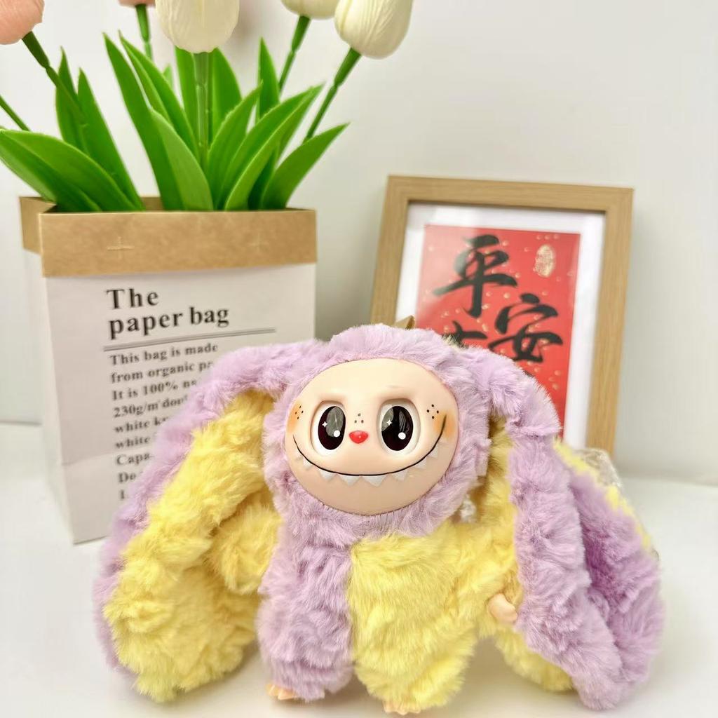 Vinylová bábika Bábika Veľké uši Látková s voňavými zrnkami Bábika prívesok na kľúče Sedí Párty Plyšák