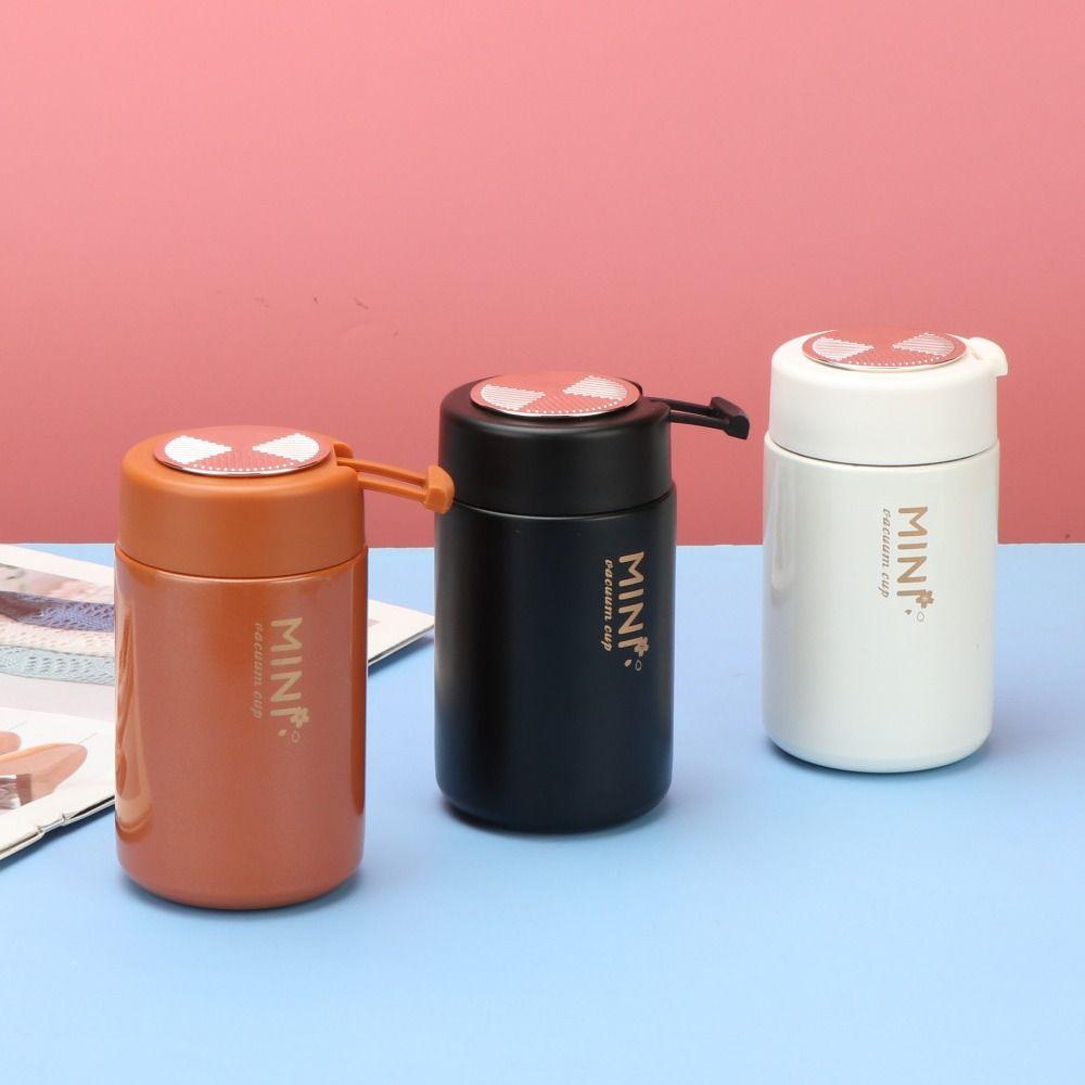 Flower Portable Vacuum Flask Stainless Steel Thermal Water Bottle Mini Thermos Cup Porridge Soup