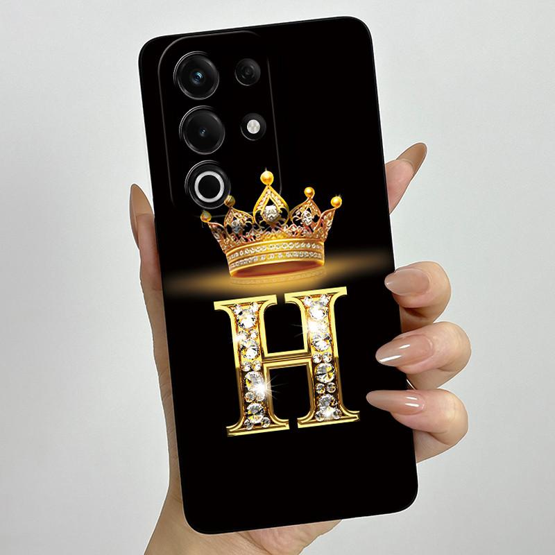 For itel S25 Ultra Case S686LN Luxury Crown Letters Matte Soft Silicone Protective Back Cover for ItelS25 S 25 Ultra 5G Fundas