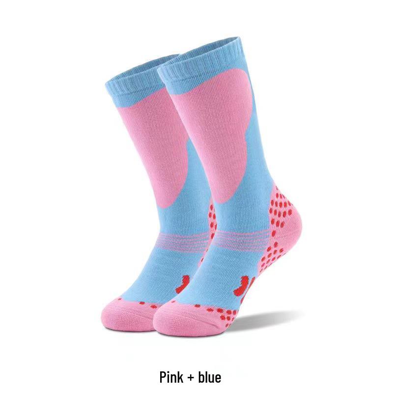 Unisex Quick-Dry Wool Ski Socks for Children and Adults - Warm, Long, and Ideal for Outdoor Sports