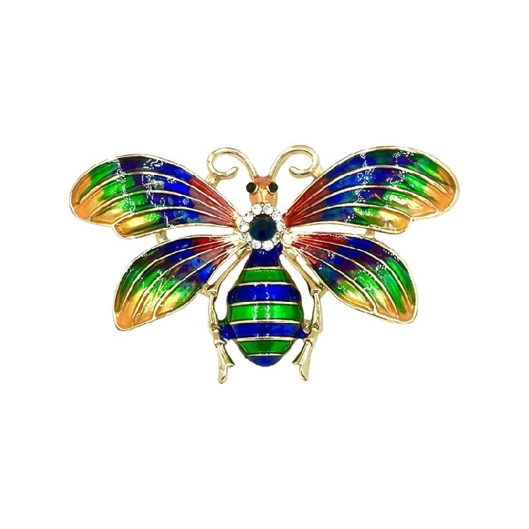 

Colorful Vintage Butterfly Brooch Pin Alloy Badge Jewelry For Garment Fixing Outfit Enhancement Stylish Practical красный