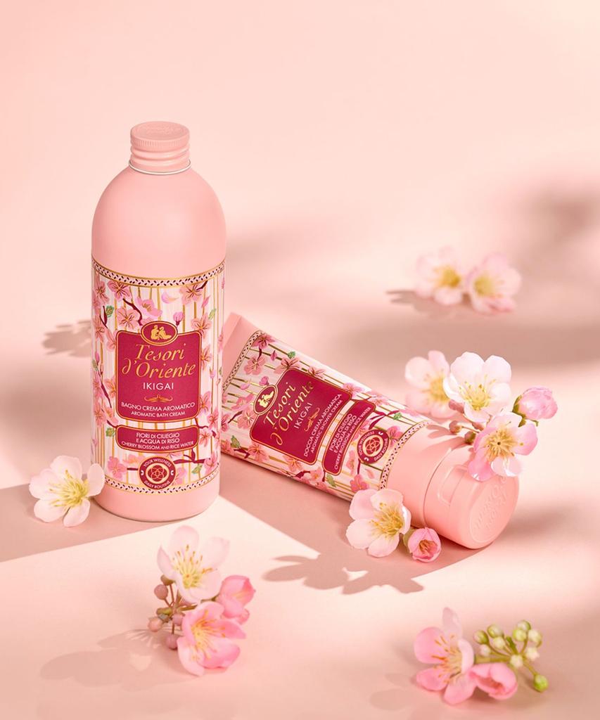 Ikigai (Cherry Blossom) Bath Cream Body Wash 500ml [Free Pump Included]