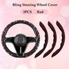 Fashion with Diamond Car Universal 38cm Steering Wheel Cover Colorful Bronzing Diamond BlingBling Steering Wheel Accessories