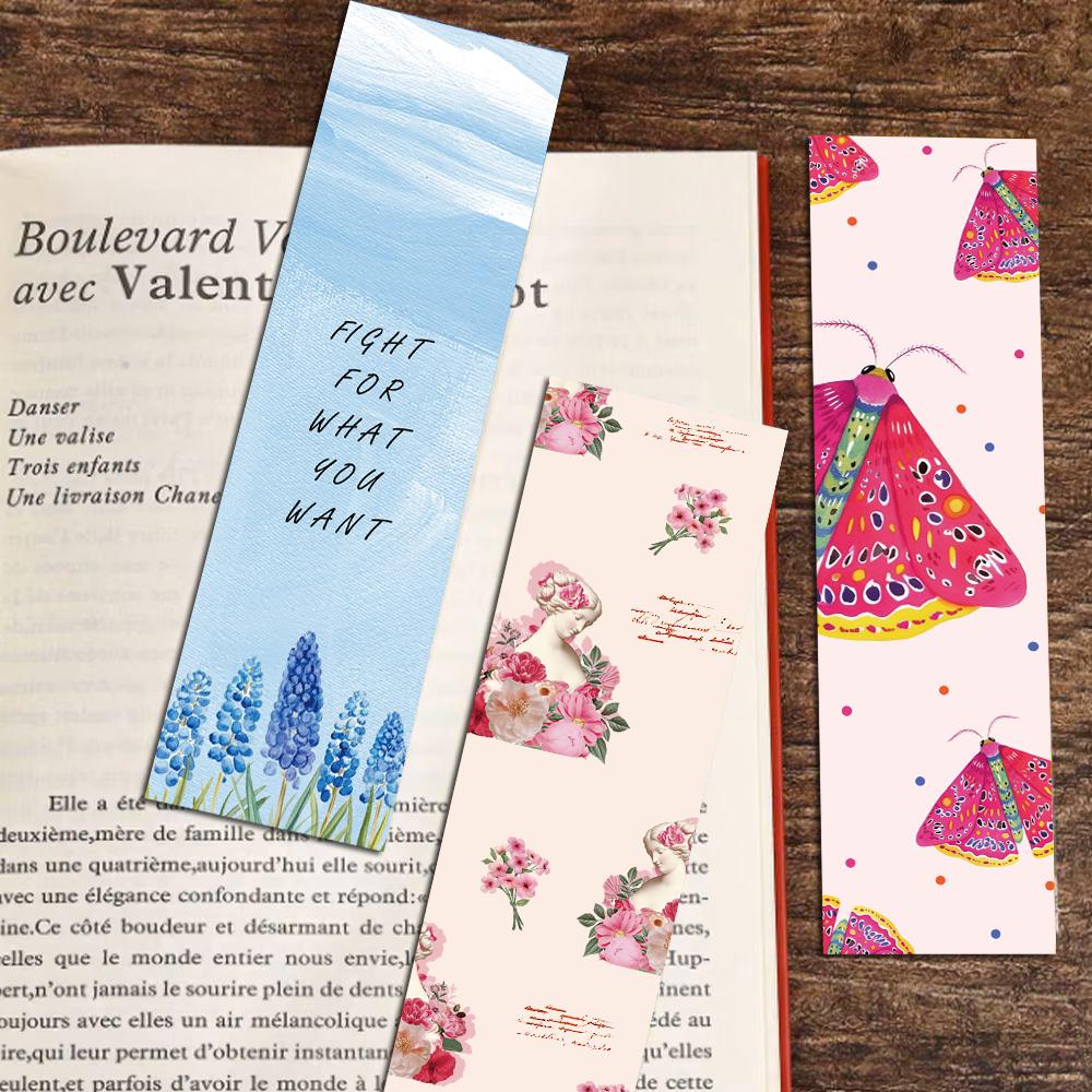 30PCS Coquette Book Tracker Page Luggage Decals DIY Reading Book Laptop Landscape Gift Waterproof Cards Nostalgic Bookmarks