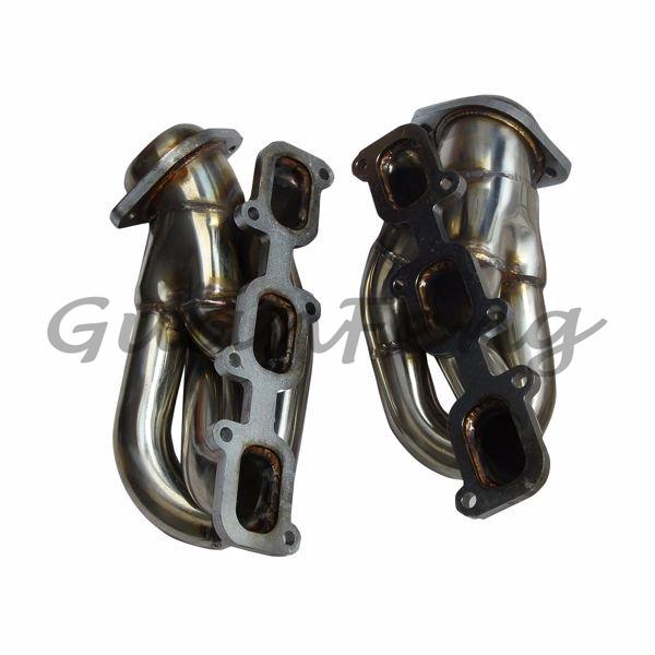 Exhaust Manifold Header Gasket Kit For 2011-2017 For Ford Mustang 3.7L V6 D2C Short Exhaust Header T-304 Stainless Steel
