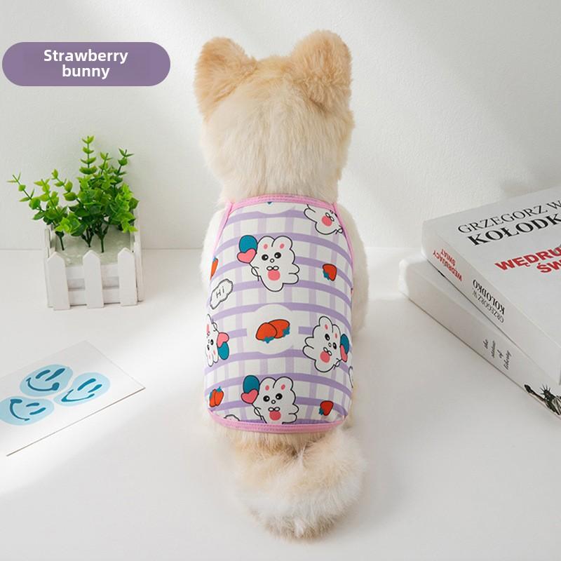 Velký mazlíček pes pes kočka oblečení vesta jaro a léto chladný teddy magic bojové potřeby